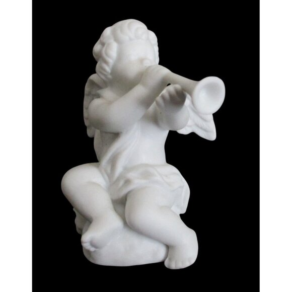 Avon Nativity Collectibles The Cherub Figurine - Vintage 1989 White Porcelain B - Picture 4 of 8